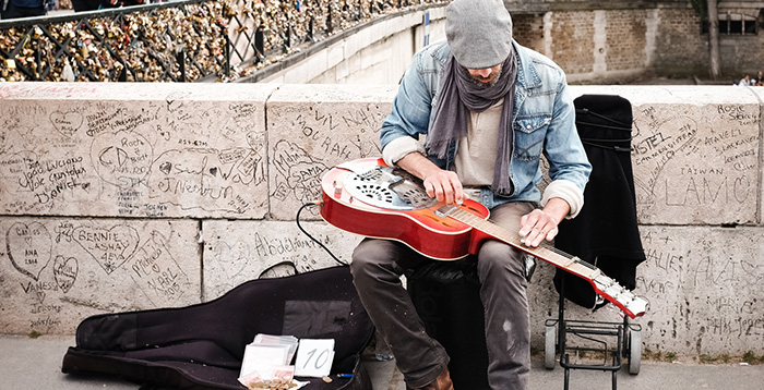 musicien rue